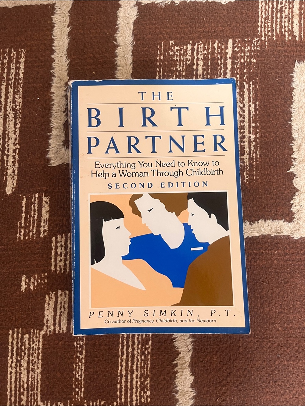The Birth Partner Paperback Book - Blue and Peach Cover